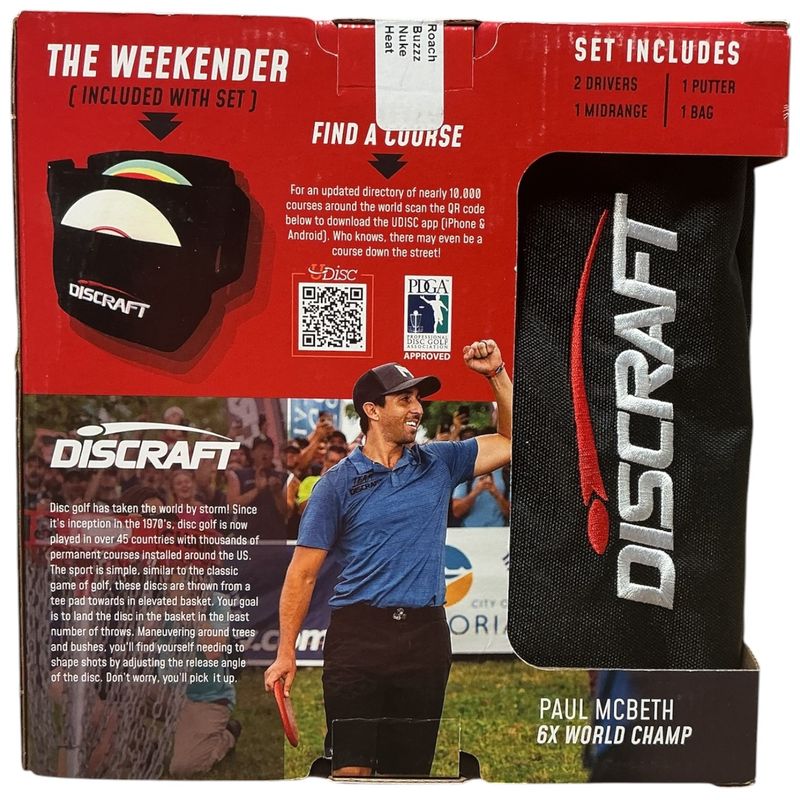 Discraft Deluxe Disc Golf Set with Bag